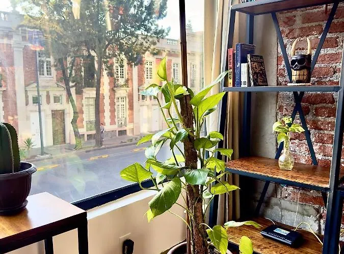 Vintage 1950's Red Brick Apartment Mexico City